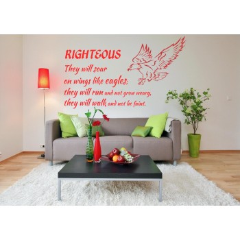 Stenske nalepke - Righteous they will soar on wings